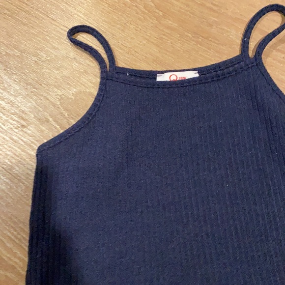 Navy crop top! Small - Picture 2 of 2